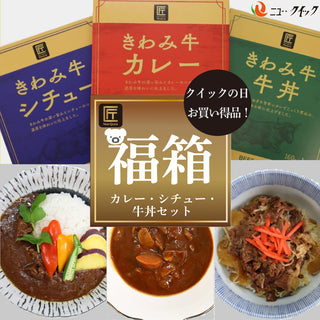 【クイックの日福箱】匠PREMIUMカレー・シチュー・牛丼セット